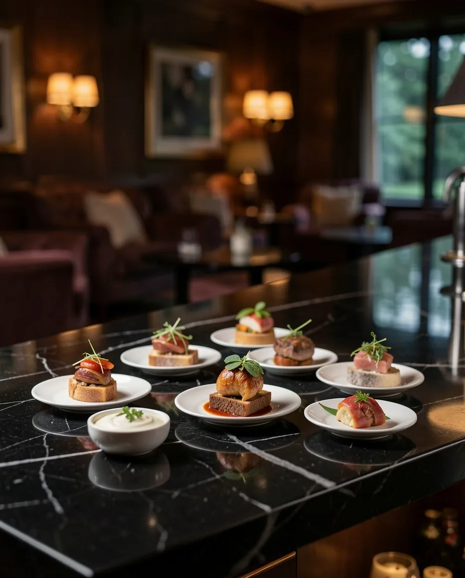 Gourmet harapnivalók és hidegtálak a klubban
